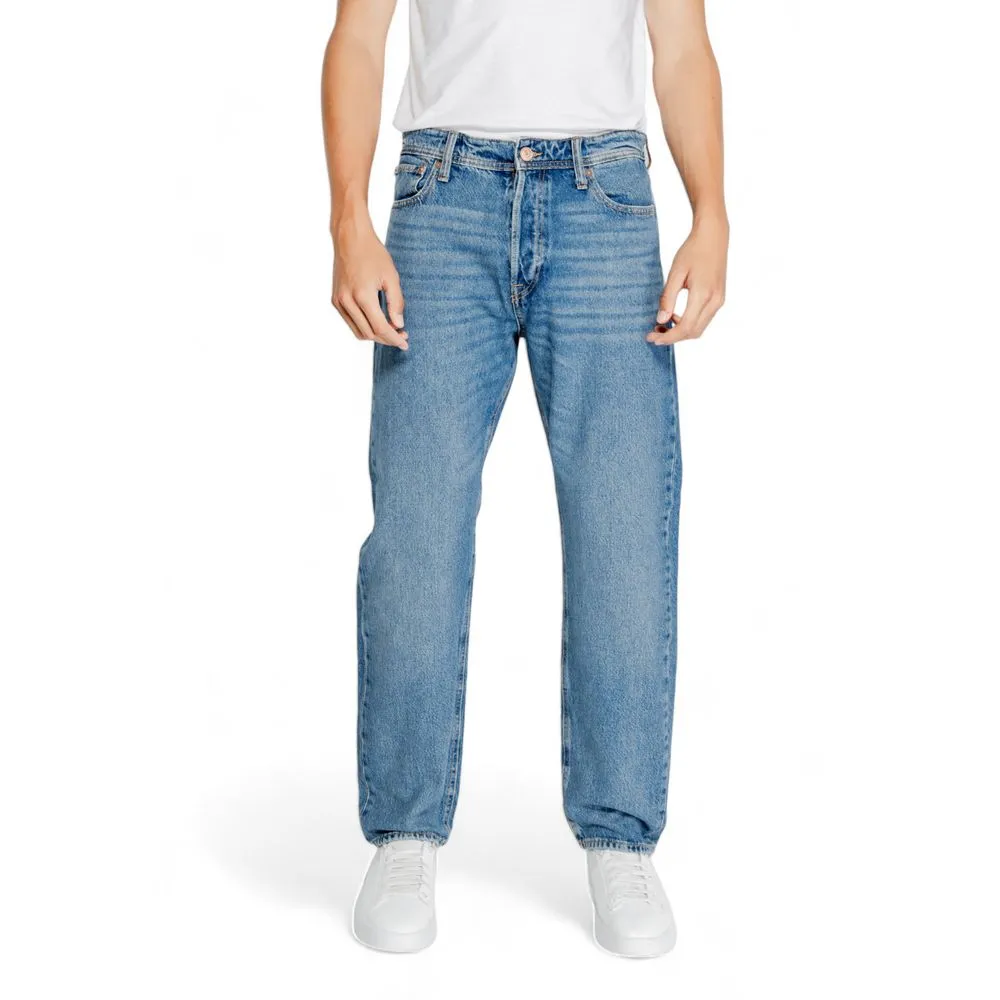Jack Jones Men's Blue Cotton Jeans & Pant