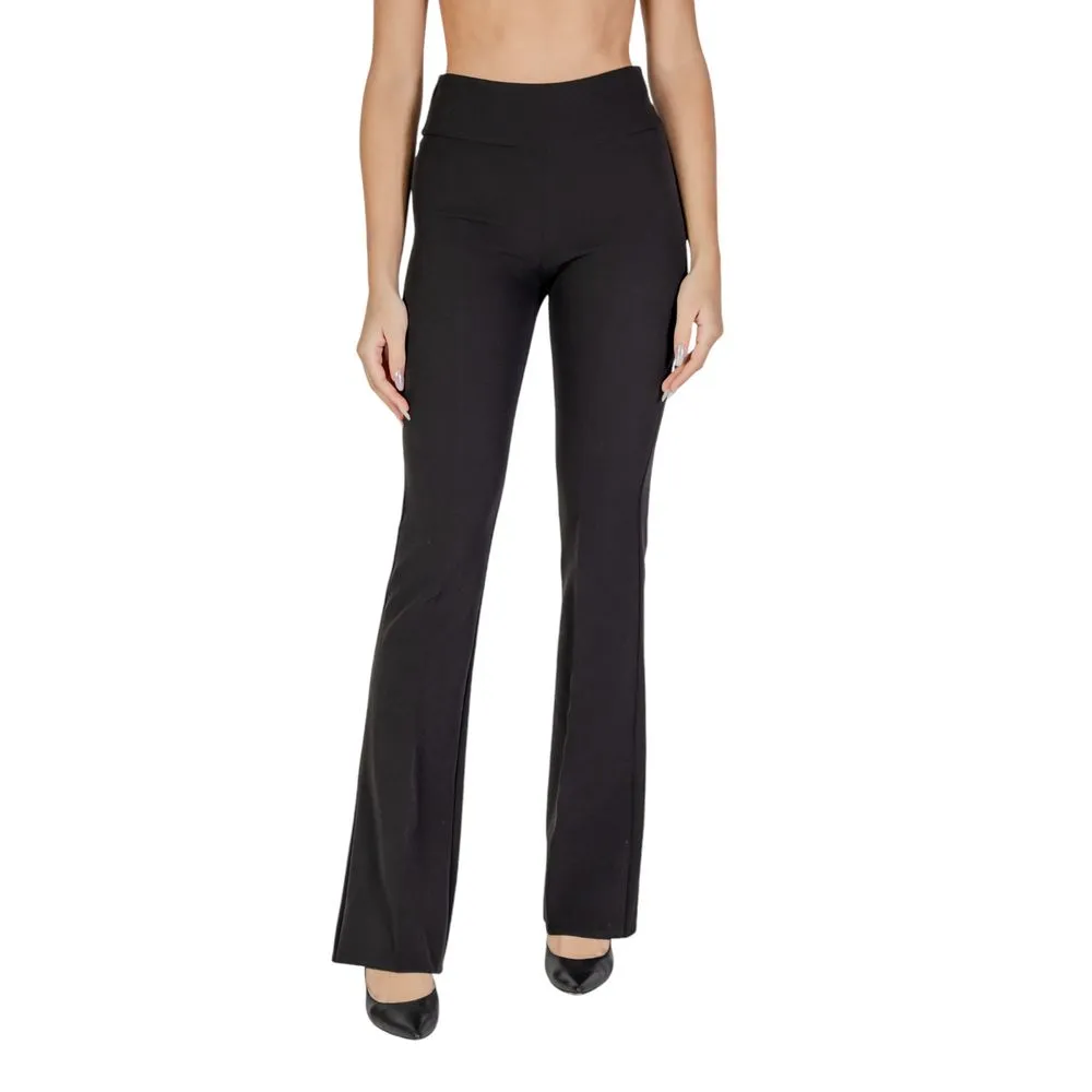 Sandro Ferrone Women's Black Polyester Jeans & Pant