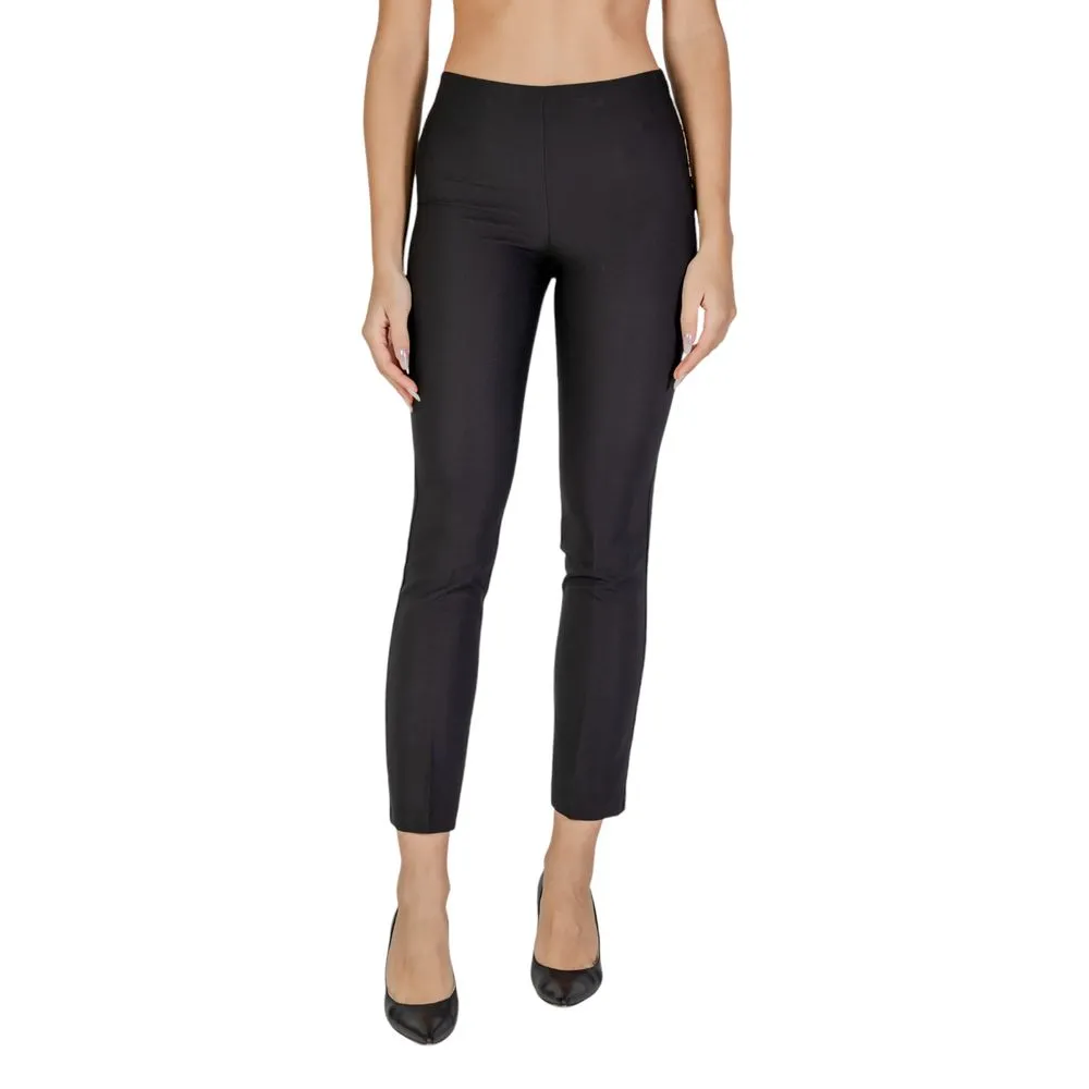 Sandro Ferrone Women's Black Polyester Jeans & Pant