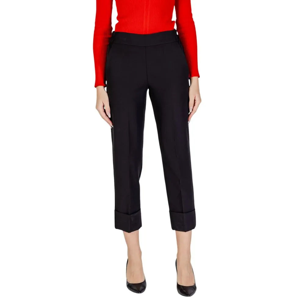 Sandro Ferrone Women's Black Polyester Jeans & Pant