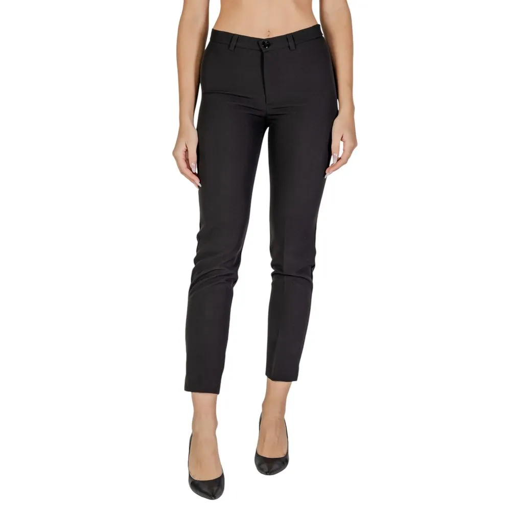 Sandro Ferrone Women's Black Polyester Jeans & Pant