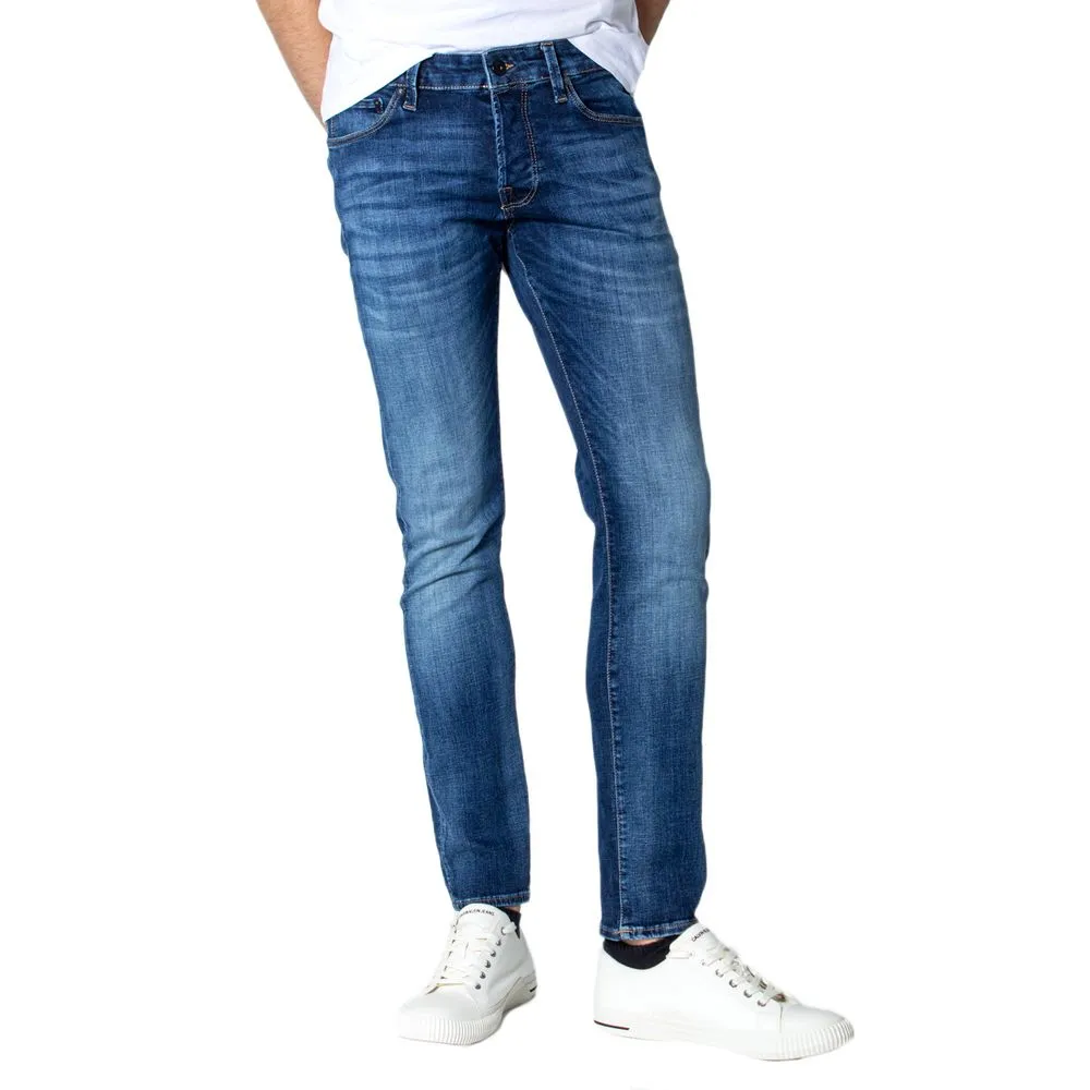 Jack Jones Men's Blue Cotton Jeans & Pant