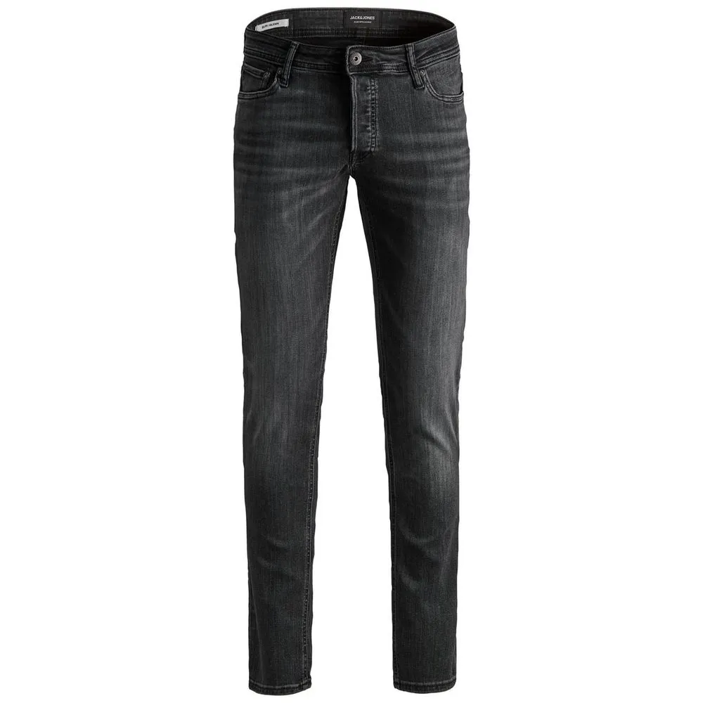 Jack Jones Men's Black Cotton Cotton Jeans & Pant