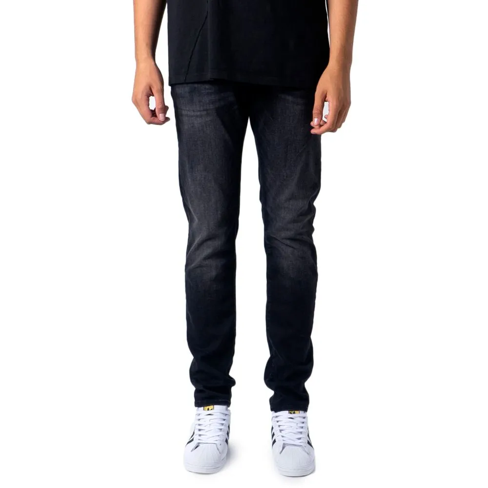 Jack Jones Men's Black Cotton Jeans & Pant