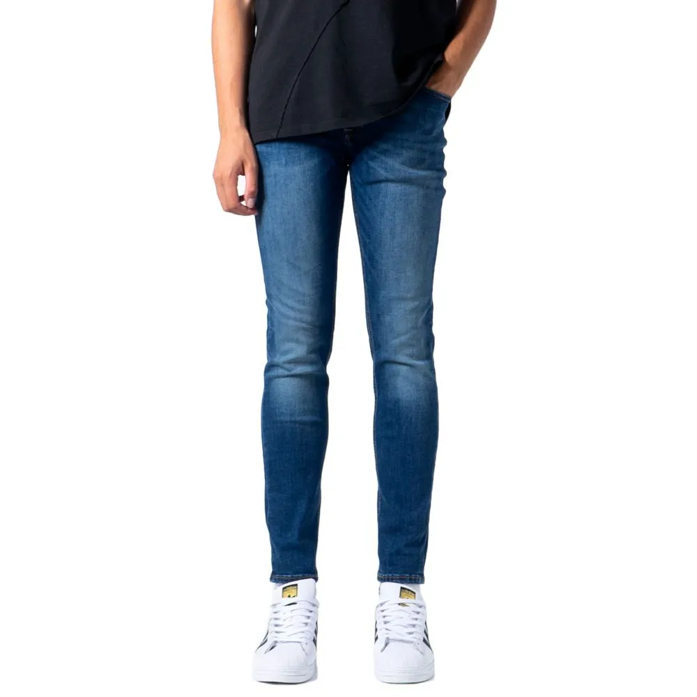 Jack Jones Men's Blue Cotton Jeans & Pant