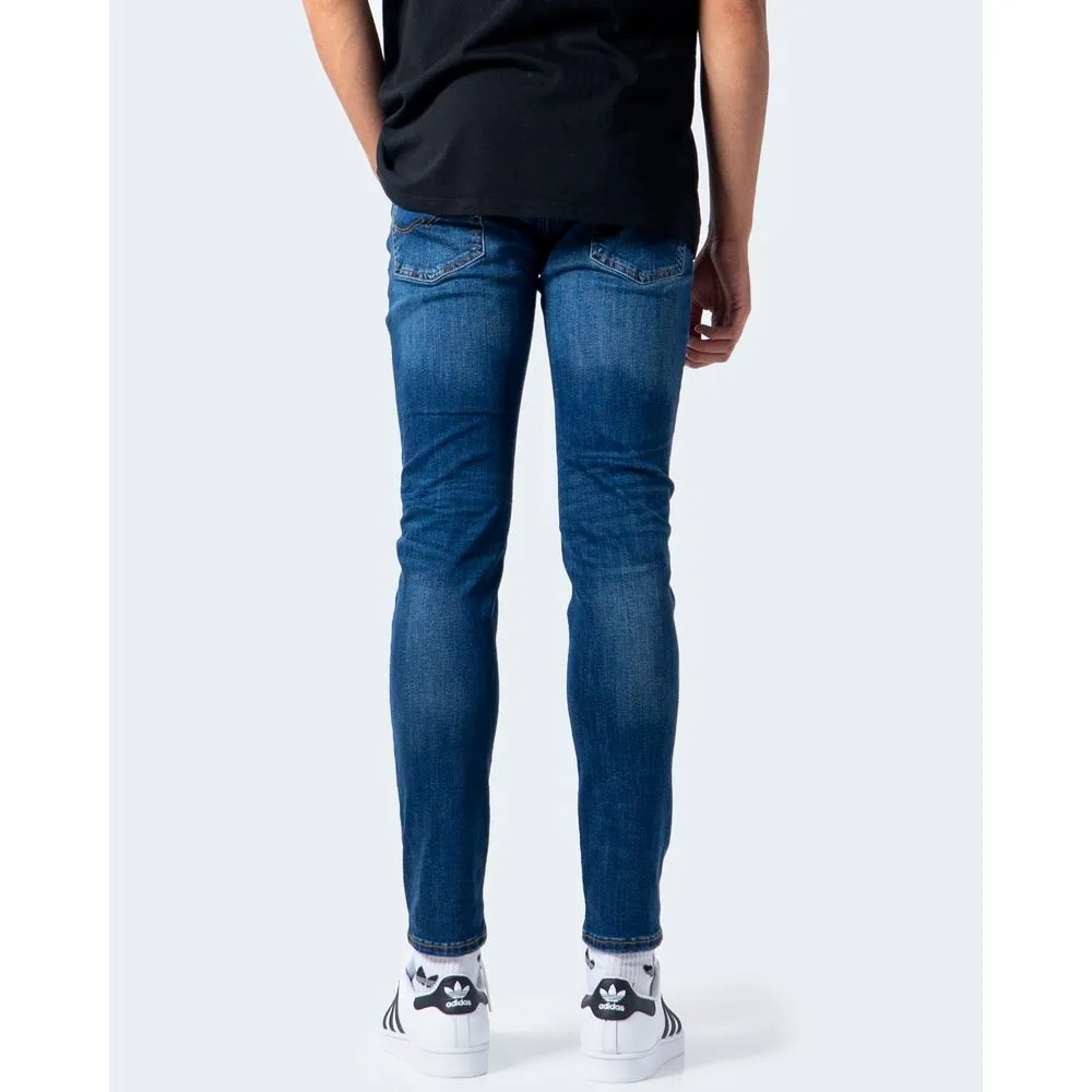 Jack Jones Men's Blue Cotton Jeans & Pant