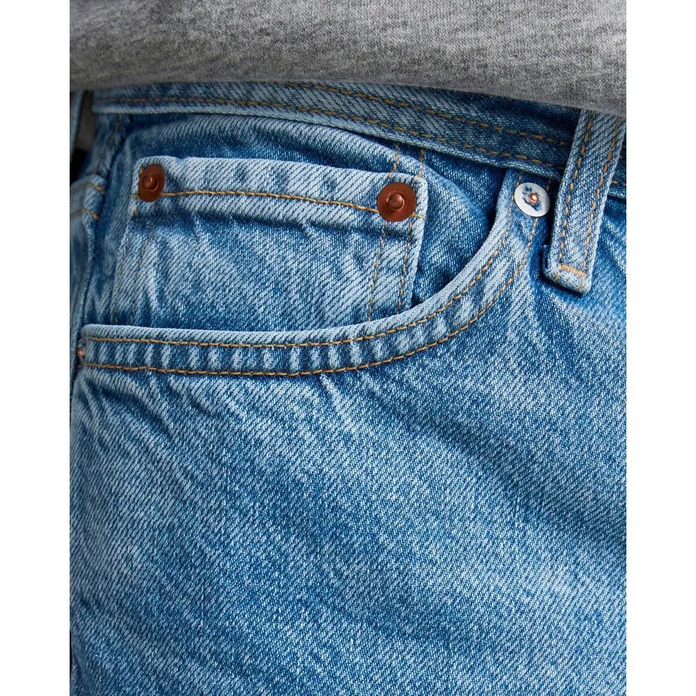 Jack Jones Men's Blue Cotton Jeans & Pant
