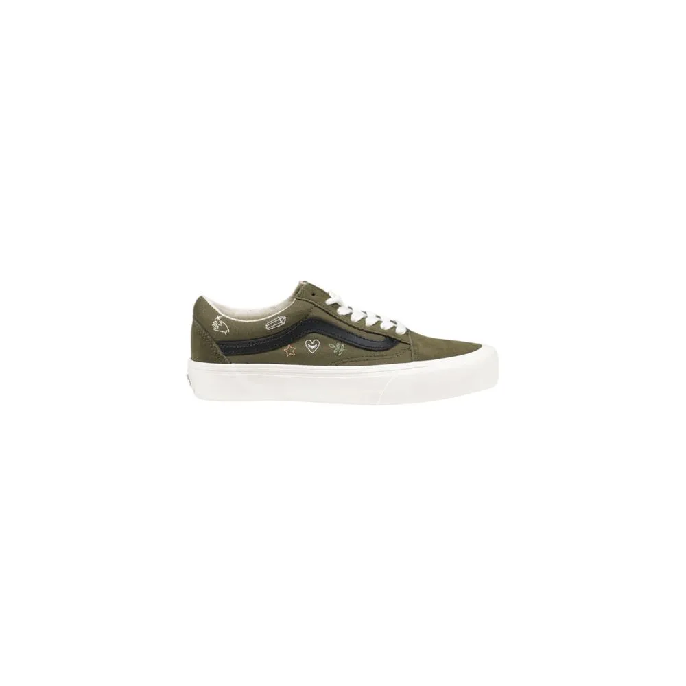 Vans Women's Green Leather Sneaker