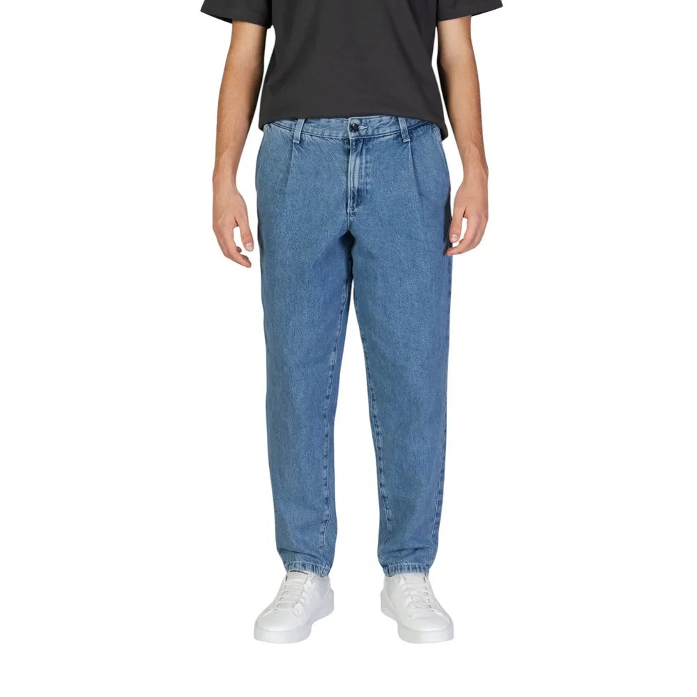 Jack Jones Men's Blue Cotton Jeans & Pant