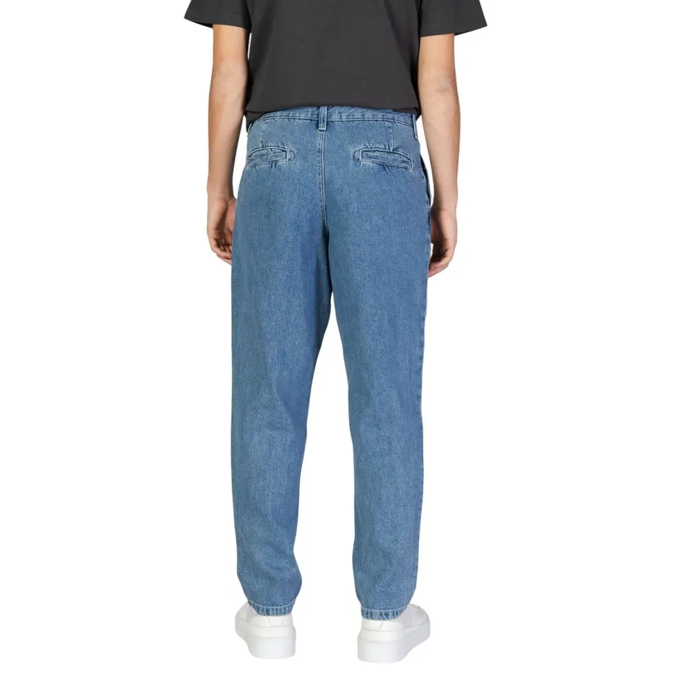 Jack Jones Men's Blue Cotton Jeans & Pant
