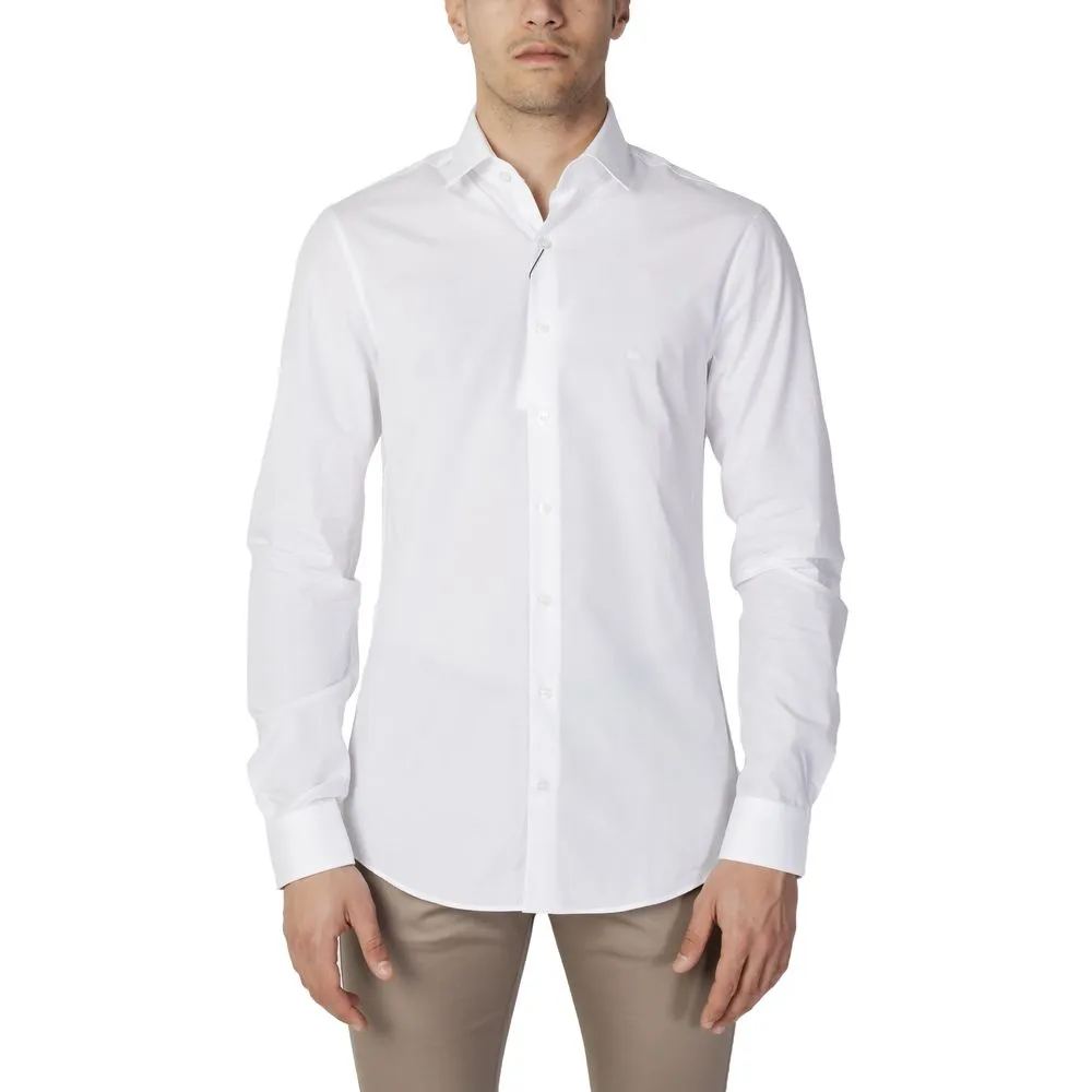 Calvin Klein Men's White Cotton Shirt
