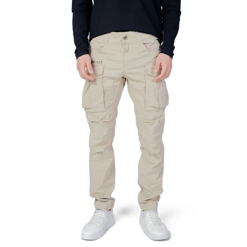 Replay Men's Beige Cotton Jeans & Pant