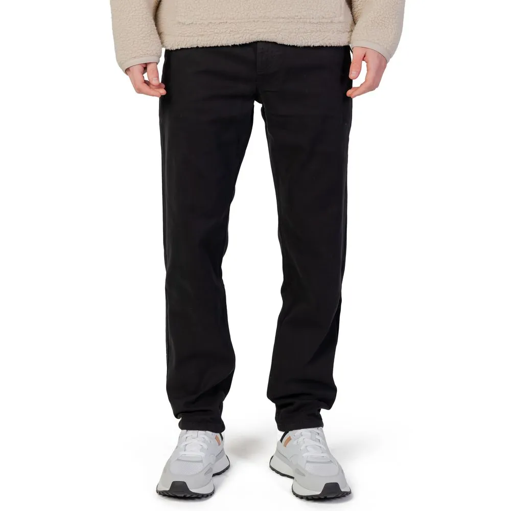Hugo Boss Men's Black Cotton Jeans & Pant