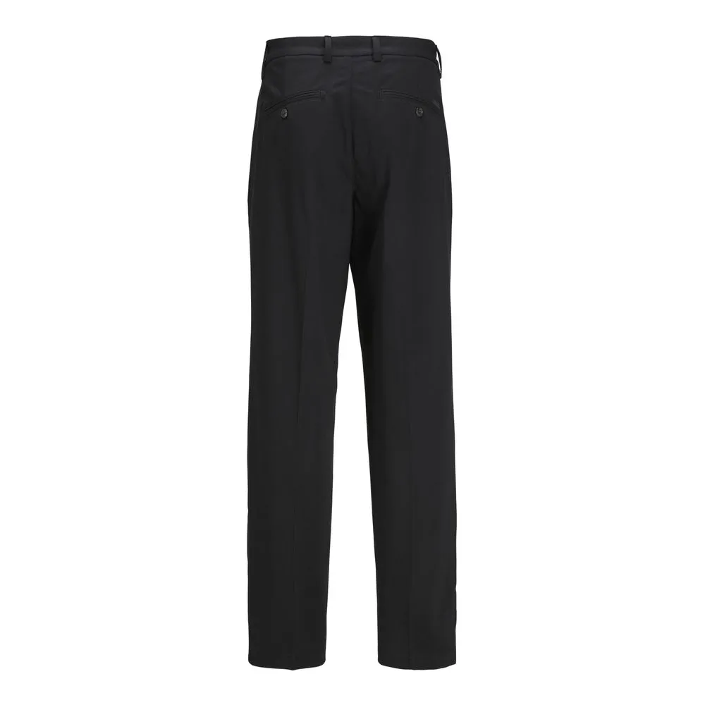 Jack Jones Men's Black Polyester Polyester Jeans & Pant