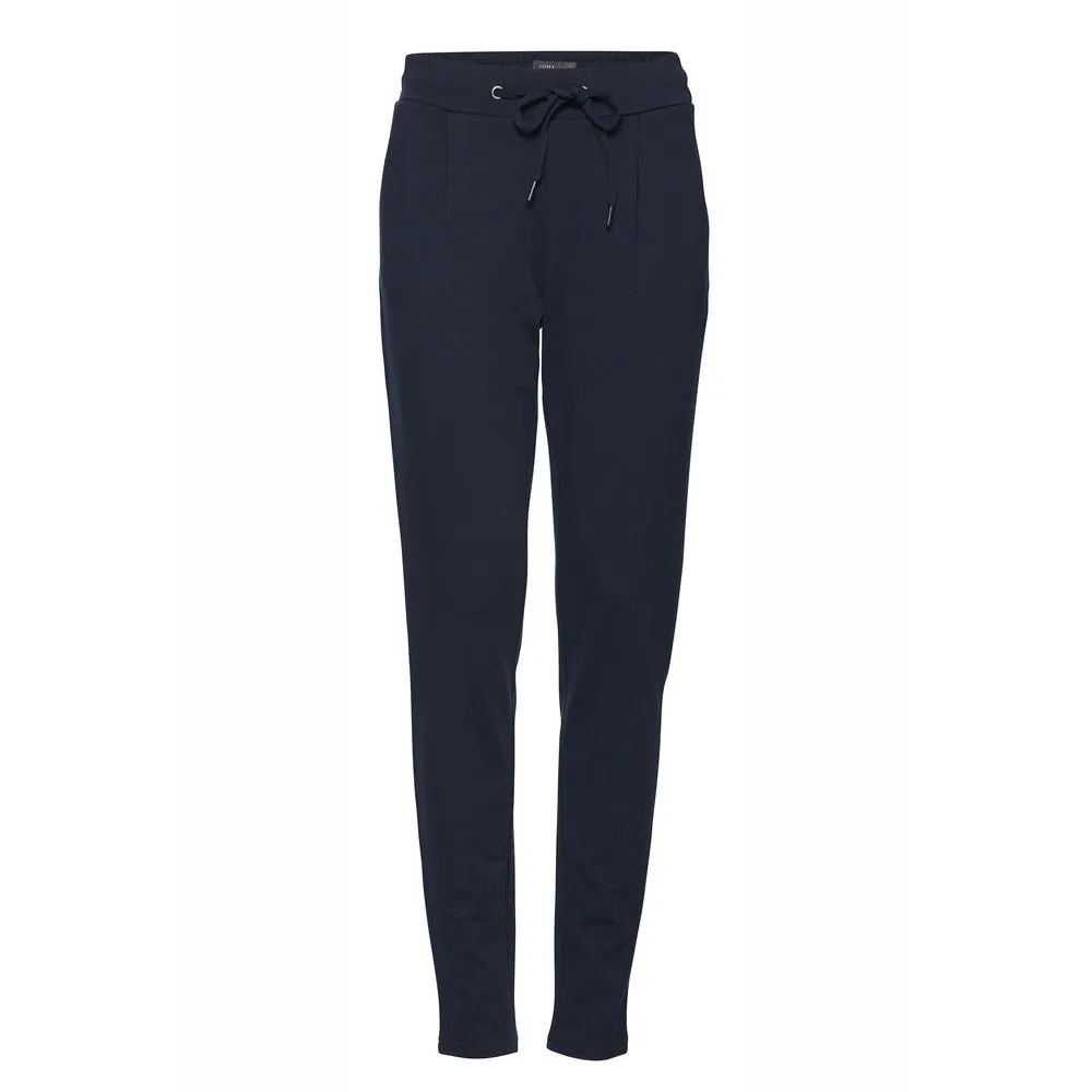 ICHI Women's Blue Polyester Jeans & Pant