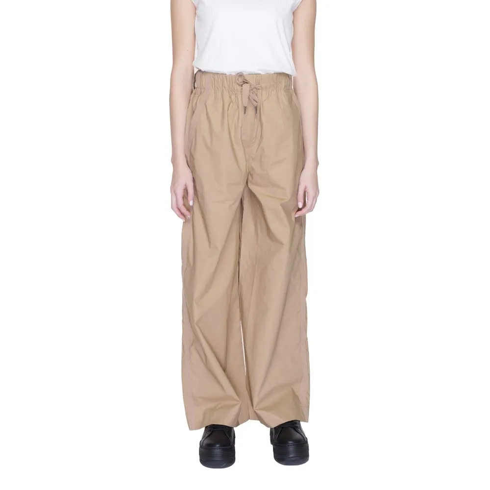 Blauer Women's Beige Cotton Jeans & Pant