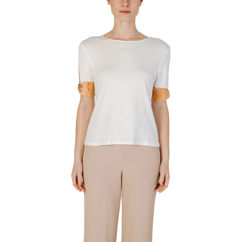 Alviero Martini Prima Classe Women's Beige Viscose Tops & T-Shirt
