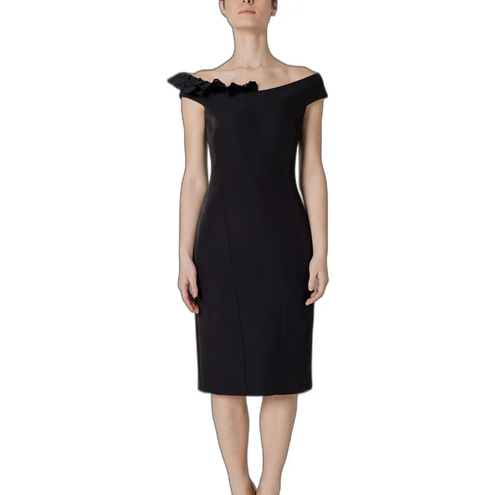 Sandro Ferrone Women's Black Polyester Dress