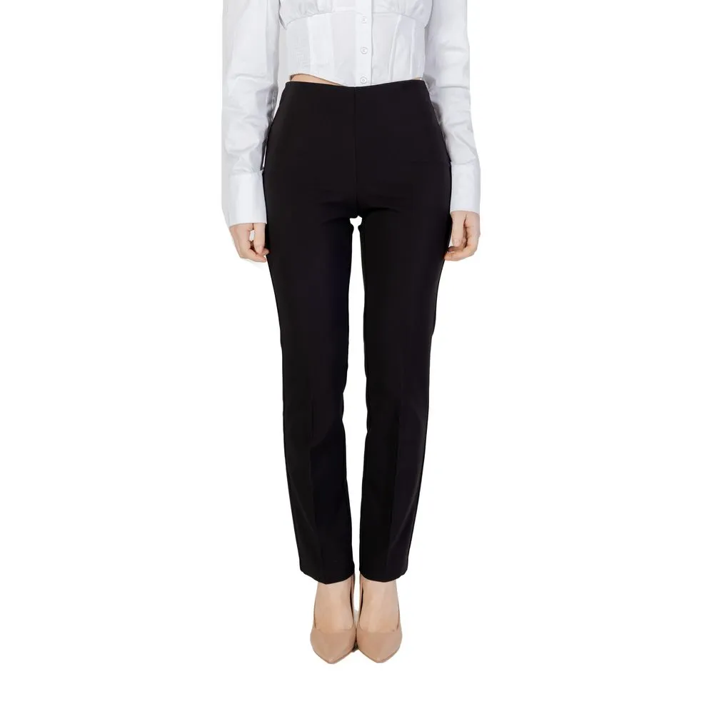 Sandro Ferrone Women's Black Polyester Jeans & Pant