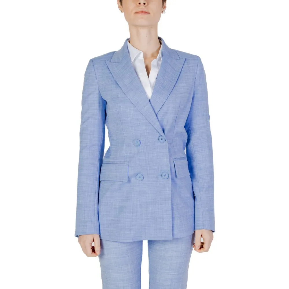 Sandro Ferrone Women's Blue Viscose Suits & Blazer