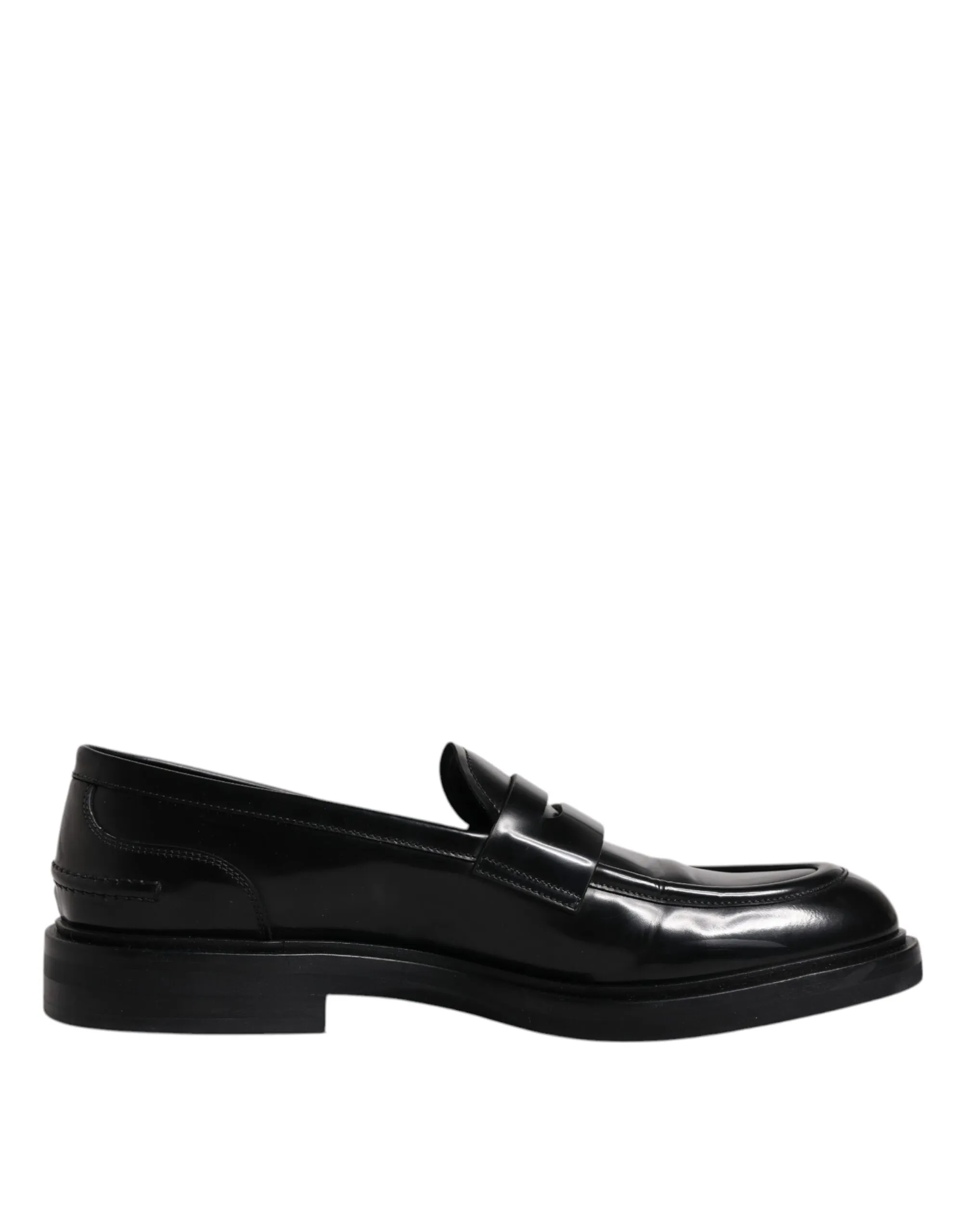 Dolce & Gabbana Men's Black Leather Mocassin Formal Dress Shoes