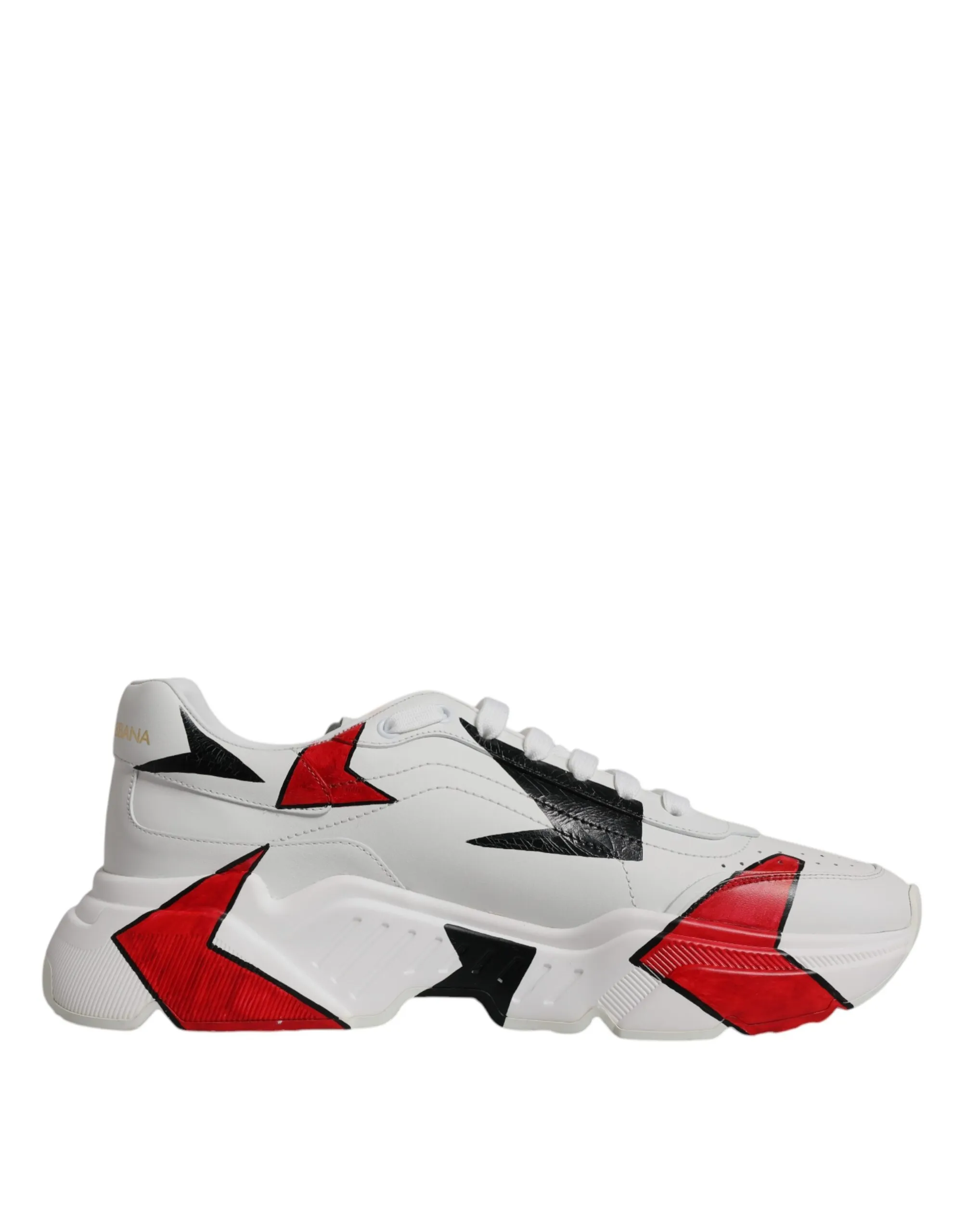Dolce & Gabbana Men's White Daymaster Hand Painted Sneakers Shoes