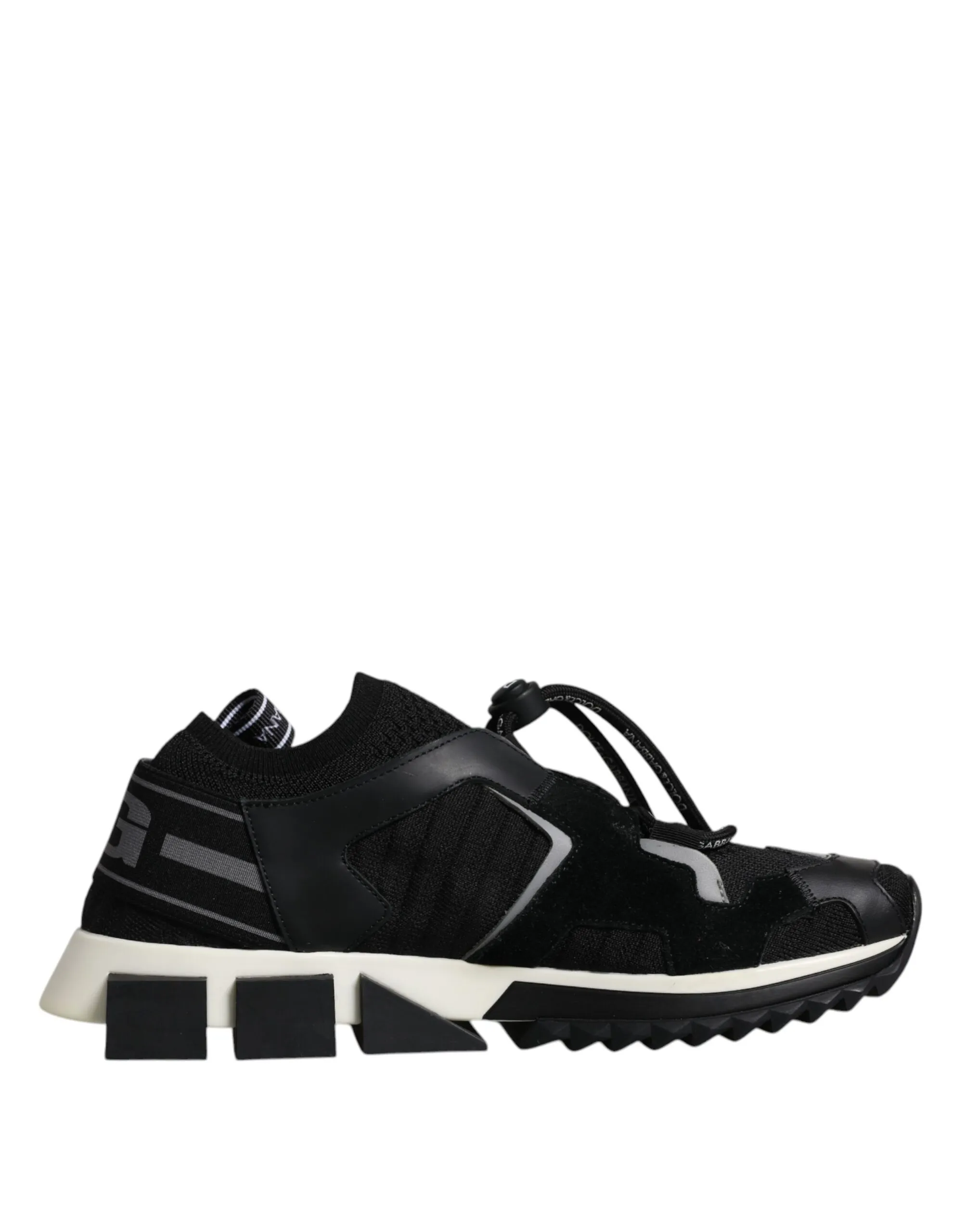 Dolce & Gabbana Men's Black White Logo Sorrento Mens Sneakers Shoes