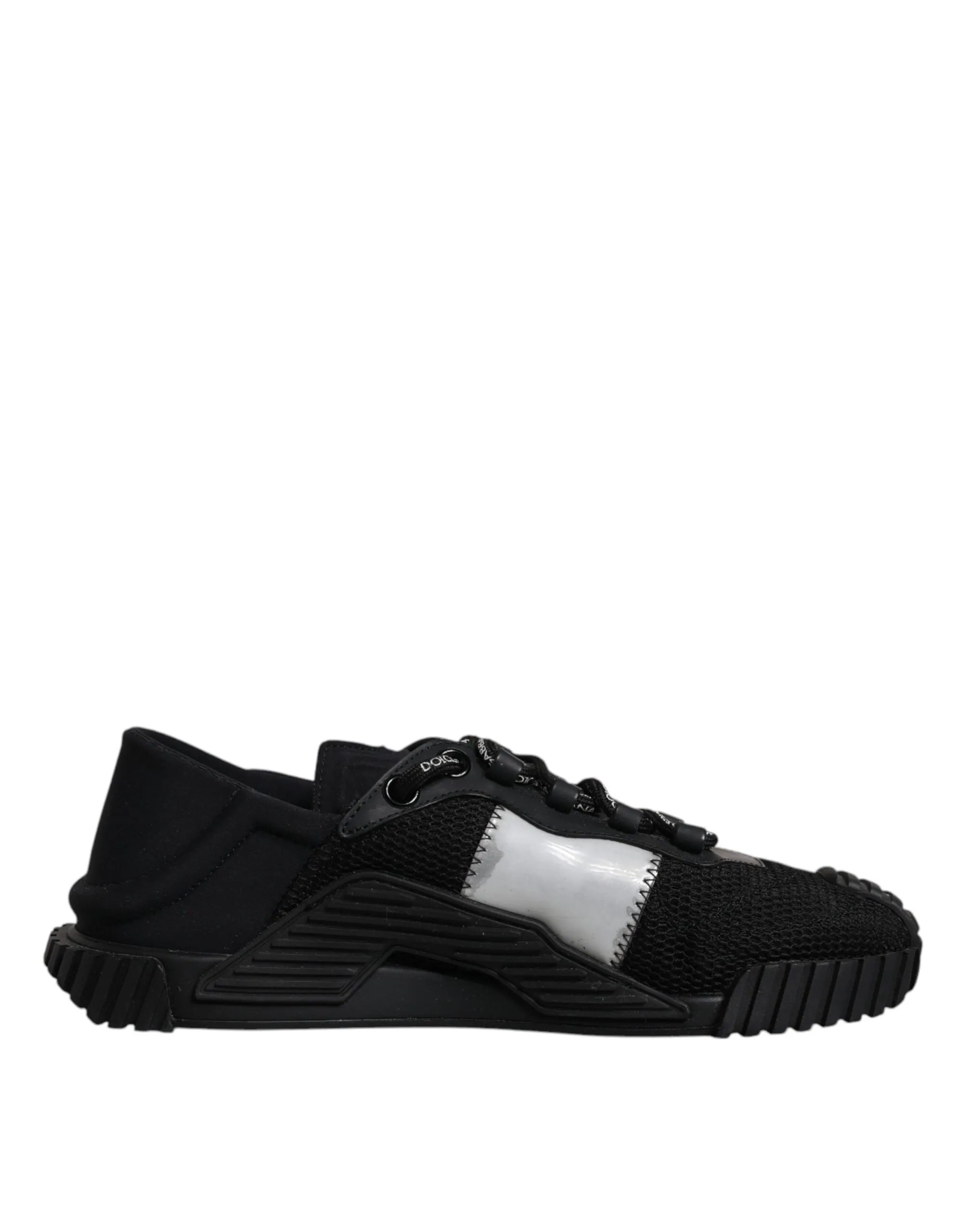 Dolce & Gabbana Men's Black Lace Up Low Top NS1 Sneakers Shoes