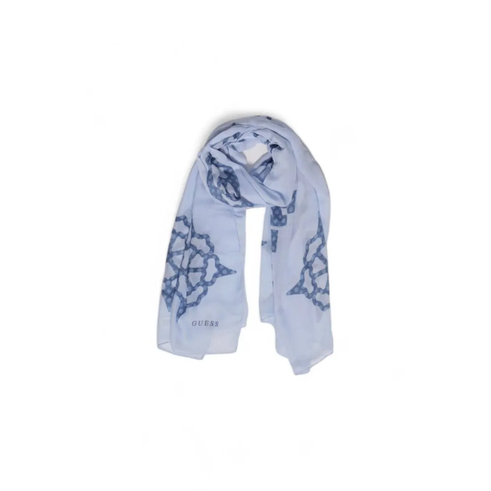 Guess Women's Blue Polyester Scarf