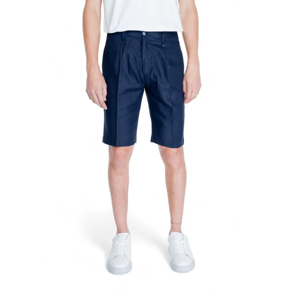 Antony Morato Men's Blue Linen Short