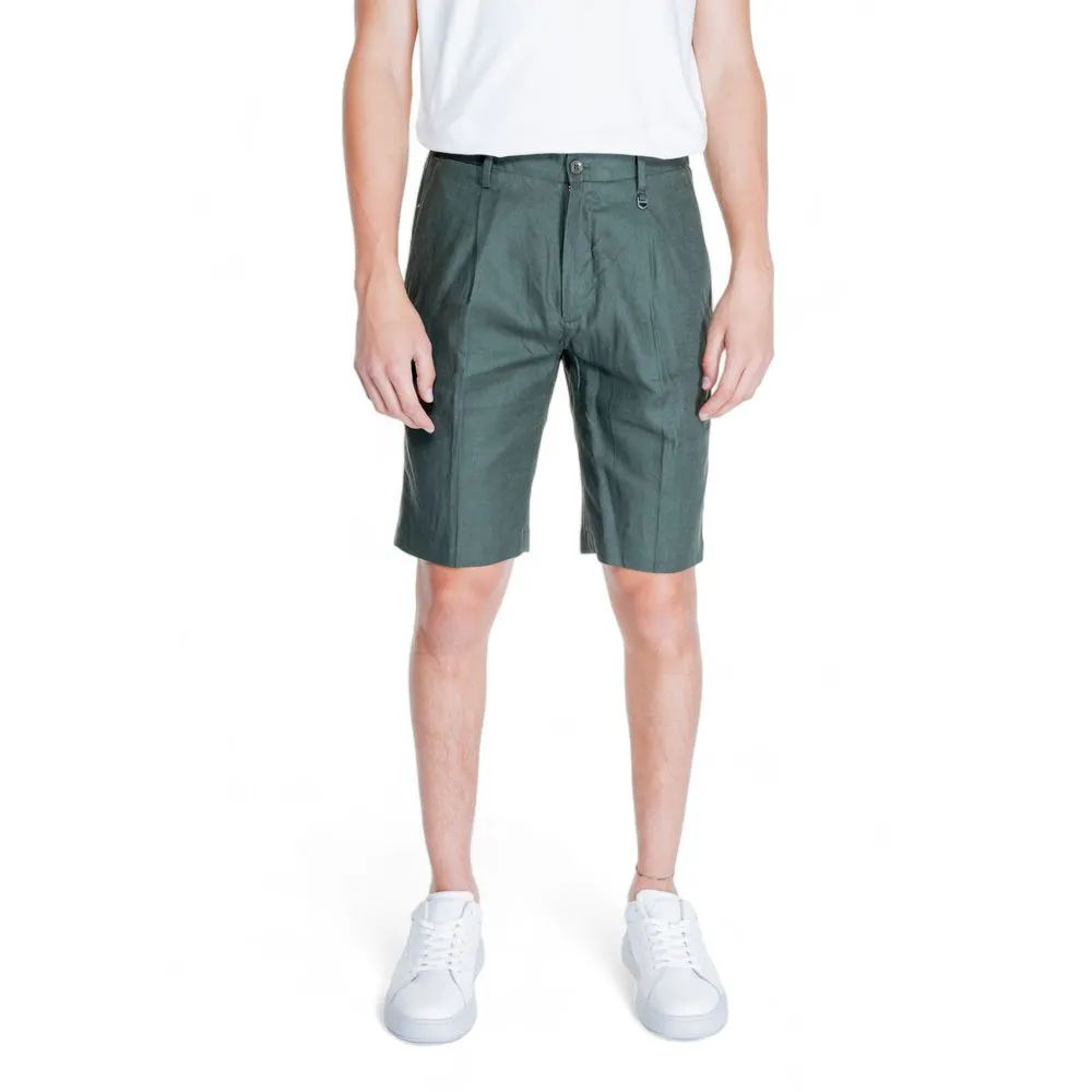 Antony Morato Men's Green Linen Short