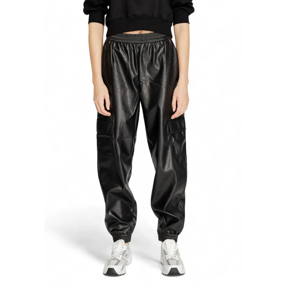 Only Women's Black Polyester Jeans & Pant