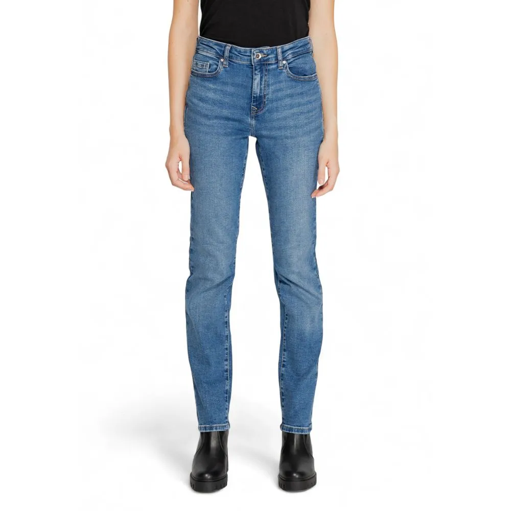 Only Women's Blue Cotton Jeans & Pant