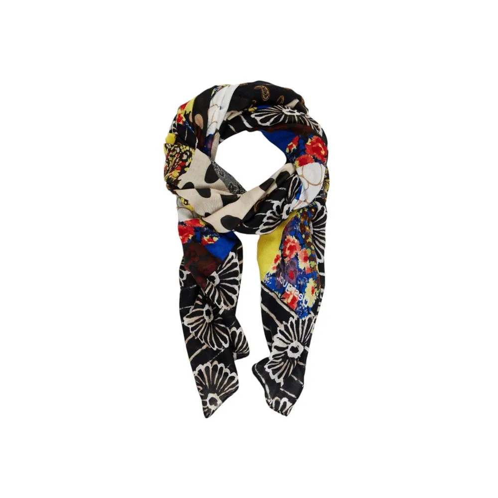 Desigual Women's Blue Polyester Scarf