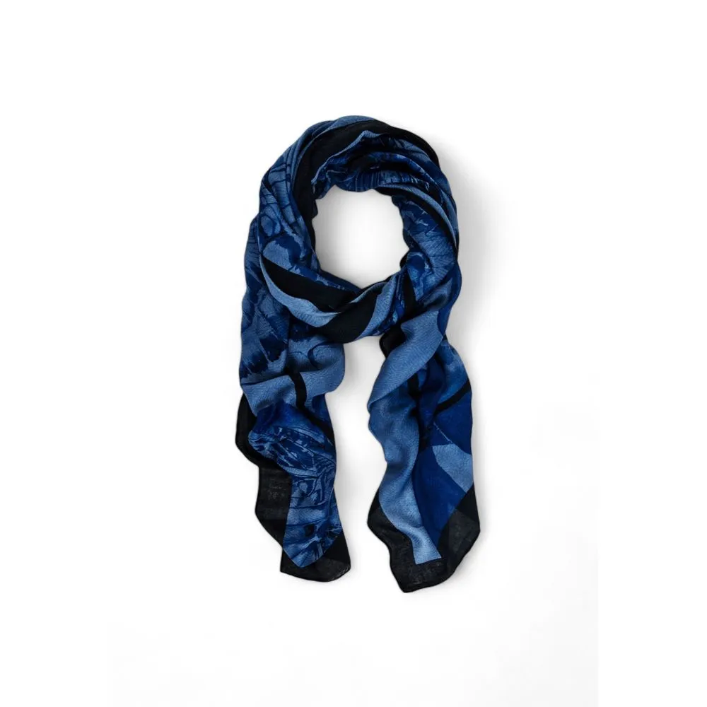 Desigual Women's Blue Polyester Scarf