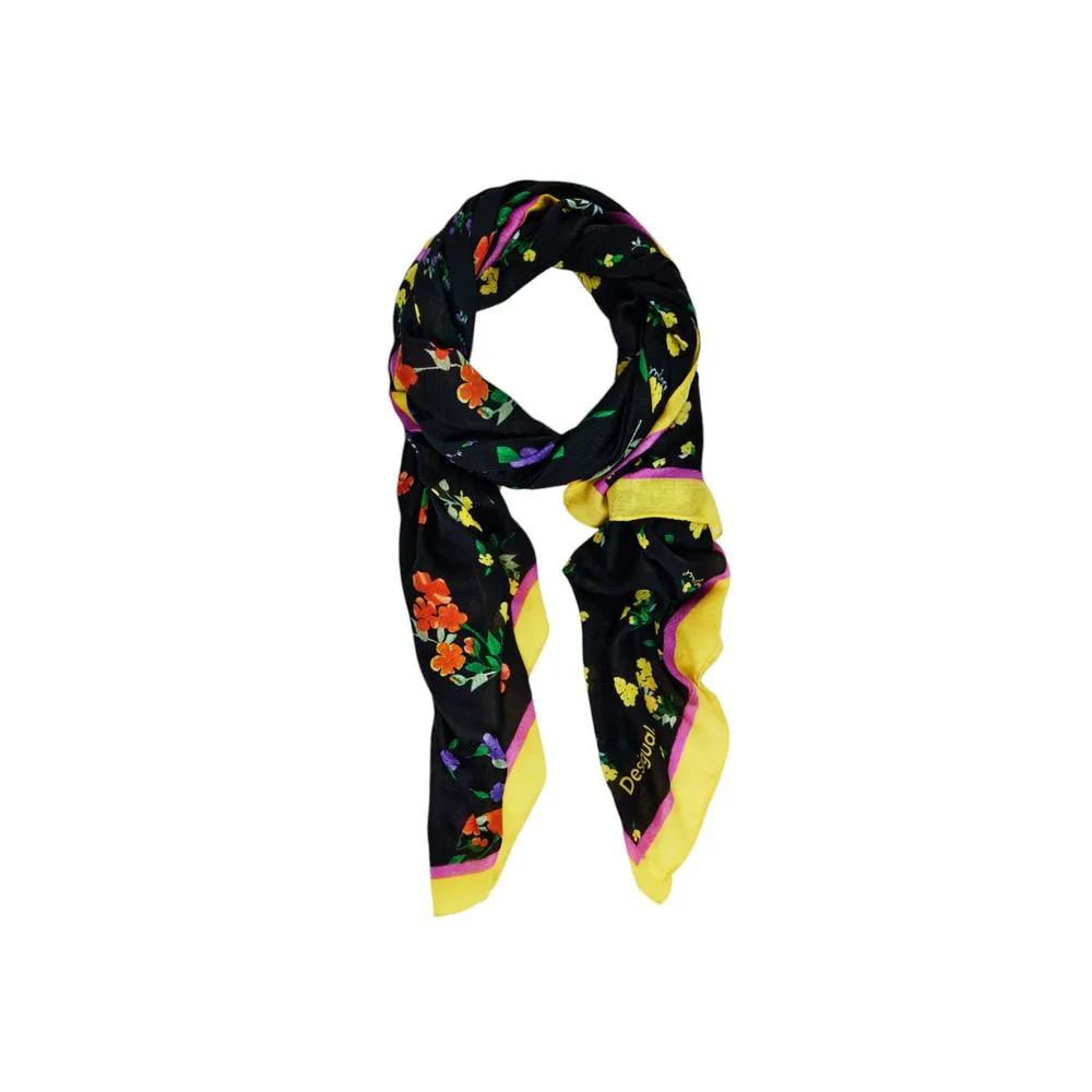 Desigual Women's Black Polyester Scarf