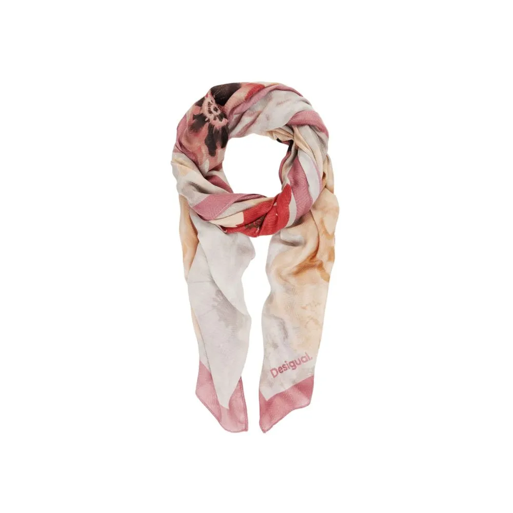 Desigual Women's Gray Polyester Scarf