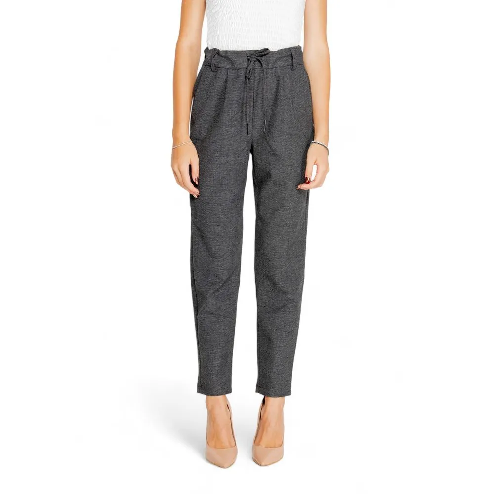 Only Women's Gray Polyester Jeans & Pant