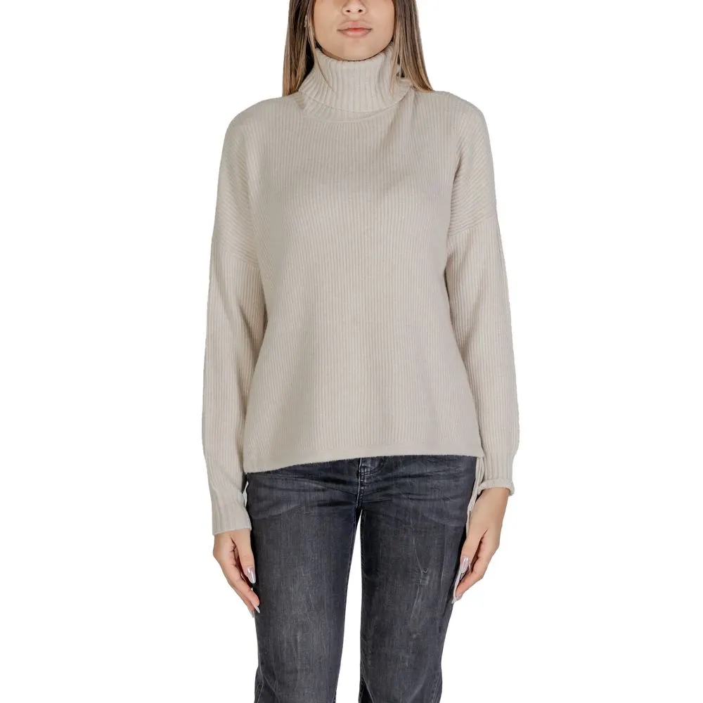 Sandro Ferrone Women's Beige Viscose Sweater