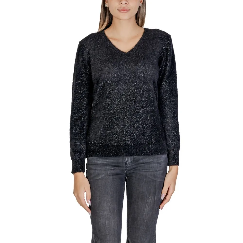 Sandro Ferrone Women's Black Nylon Sweater