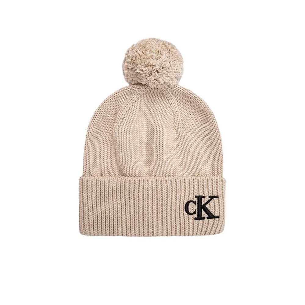 Calvin Klein Women's Beige Cotton Hat