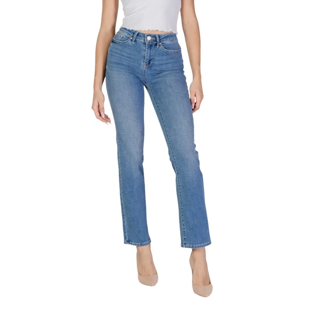 Vero Moda Women's Light Blue Cotton Jeans & Pant