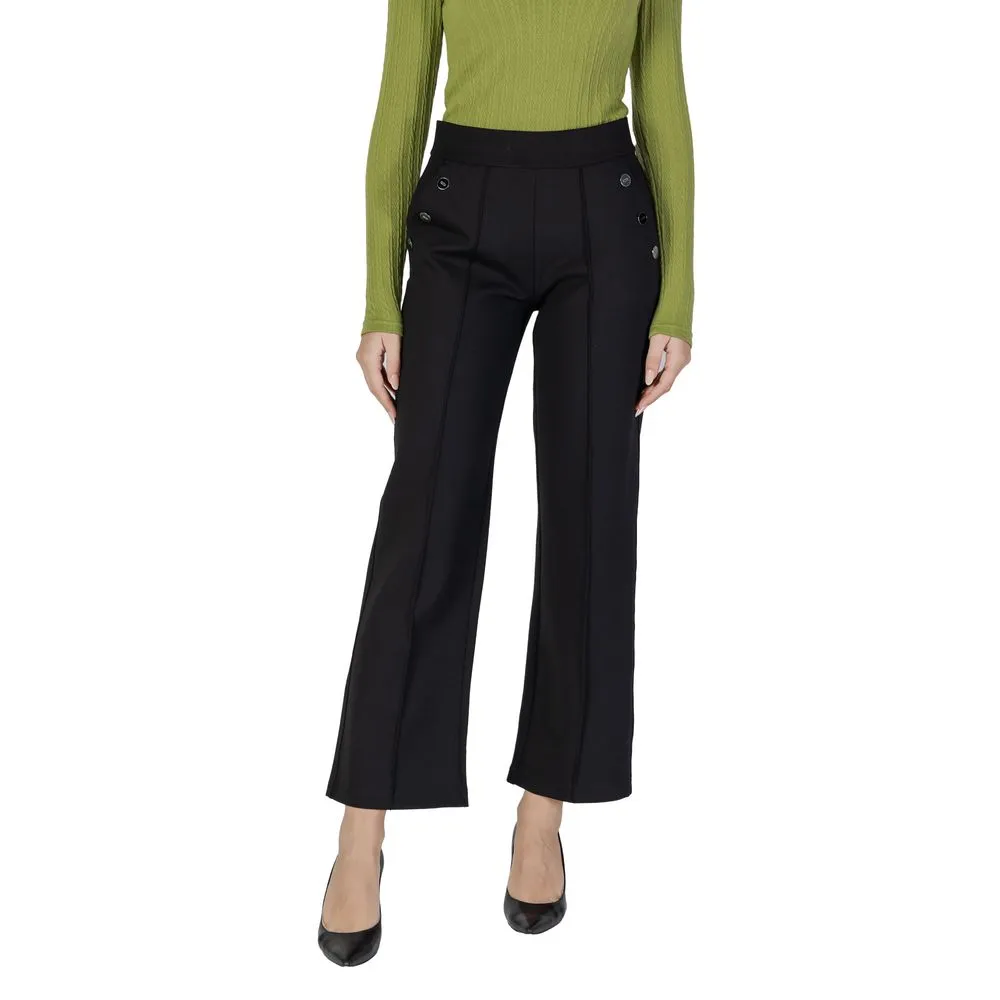 Street One Women's Black Viscose Jeans & Pant