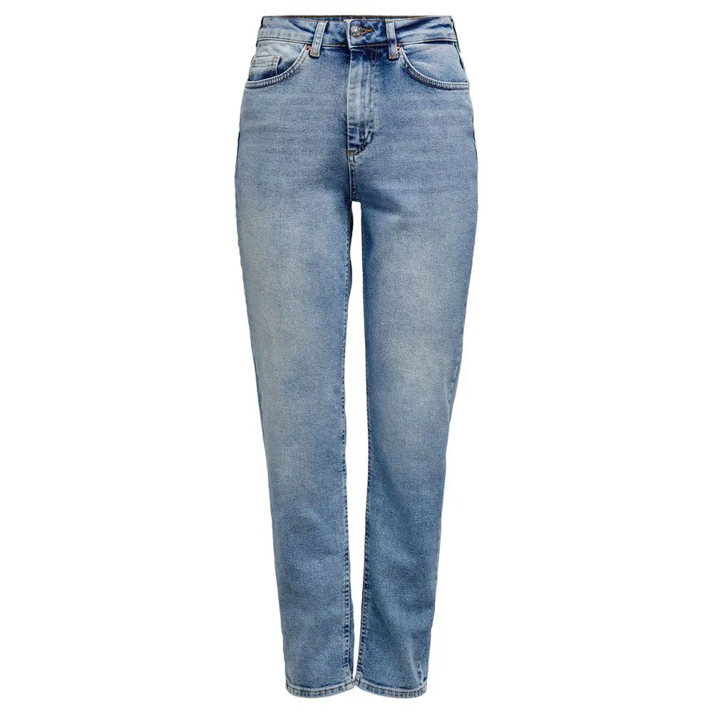 Only Women's Light Blue Cotton Jeans & Pant