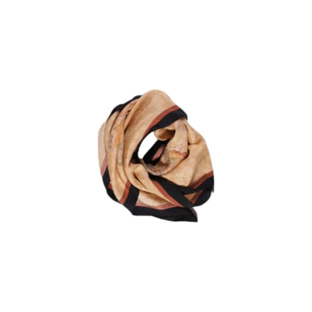 Alviero Martini Prima Classe Women's Black Silk Scarf