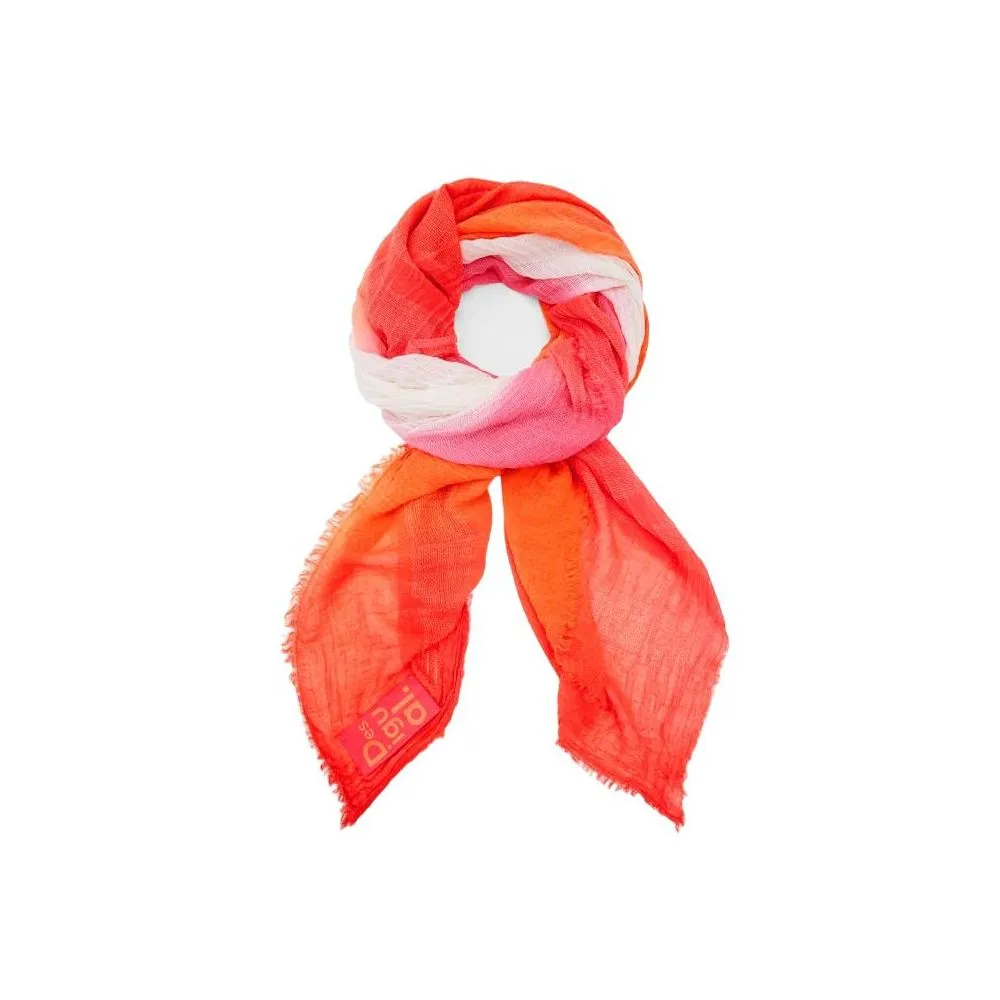 Desigual Women's Orange Polyester Scarf