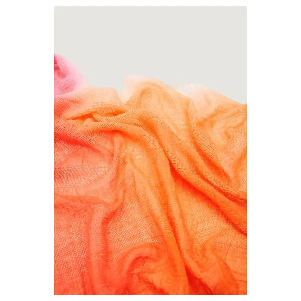 Desigual Women's Orange Polyester Scarf