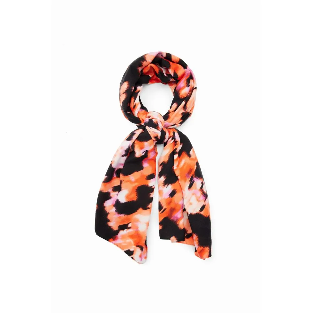 Desigual Women's Red Polyester Scarf