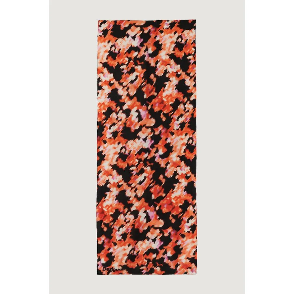 Desigual Women's Red Polyester Scarf