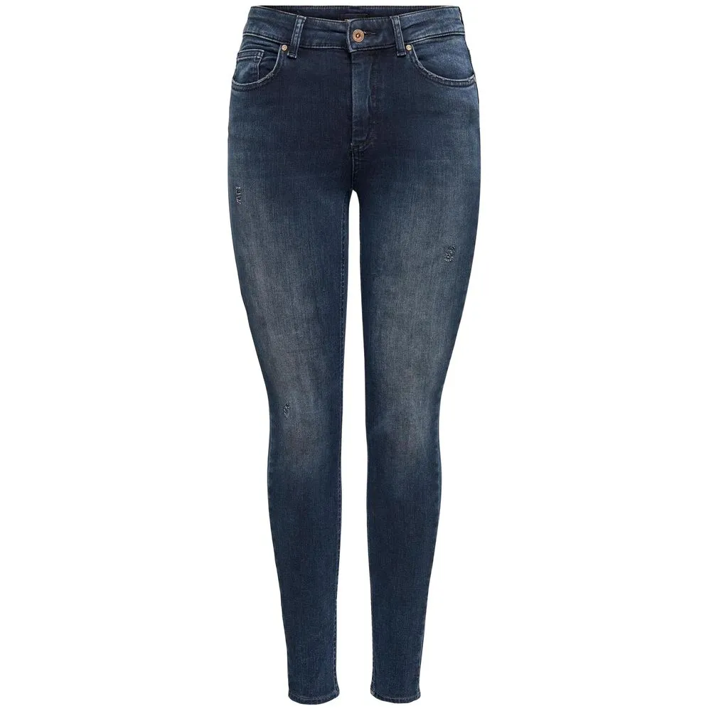 Only Women's Blue Cotton Jeans & Pant